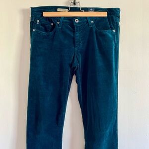 Adriano Goldschmied Women’s Teal Corduroy Pants